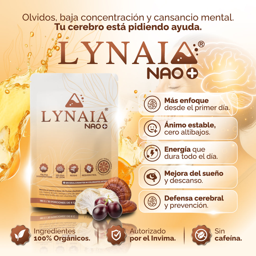 LYNAIA NAO+ Melena de León y Reishi 🍄🟫